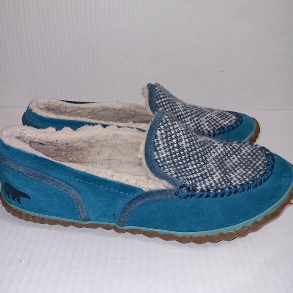 SOREL TEAL SLIP ON WOMEN'S SLIPPERS - Picture 4 of 9